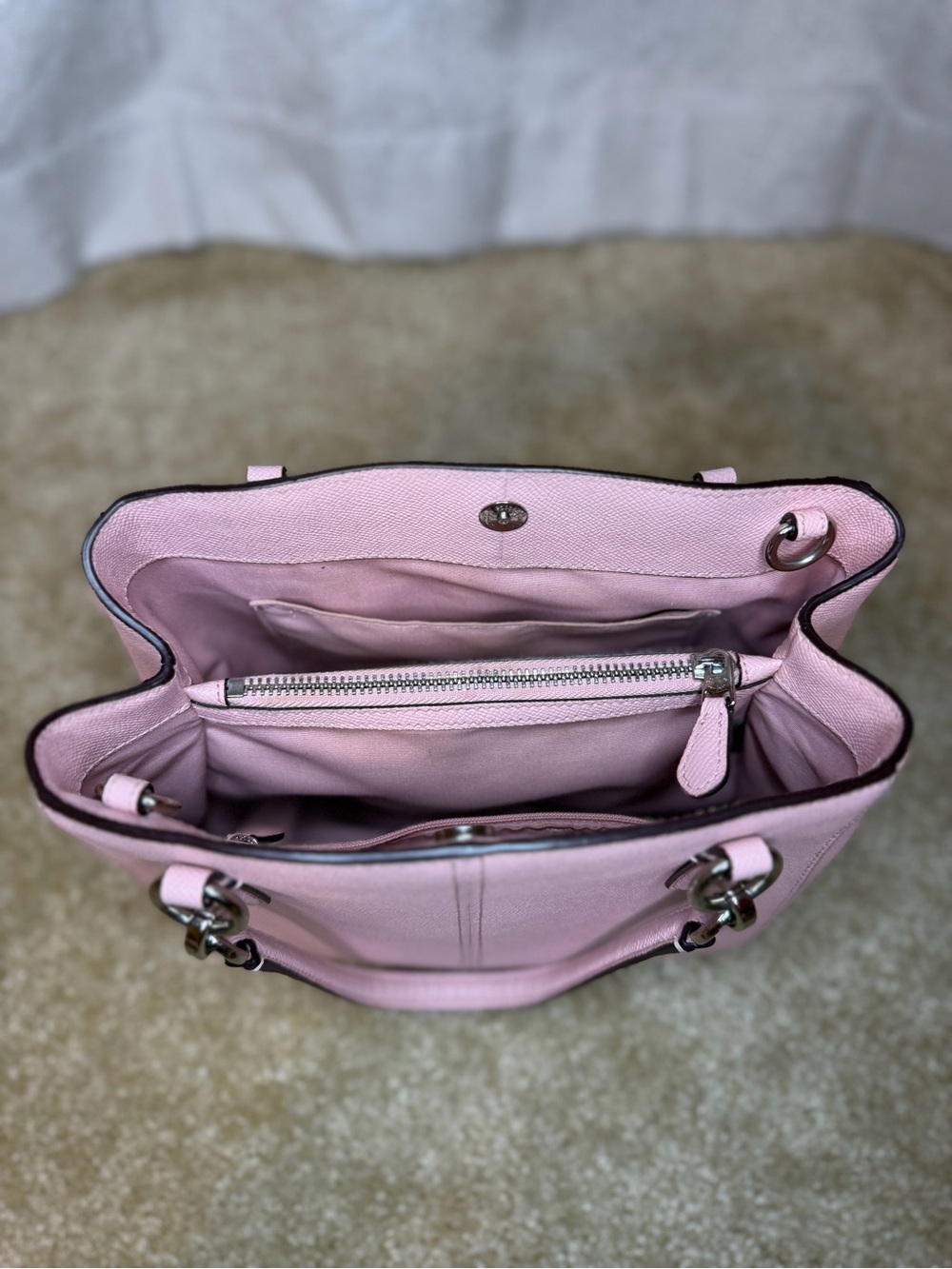 Coach Blush Pink Leather Purse - Picture 4 of 5